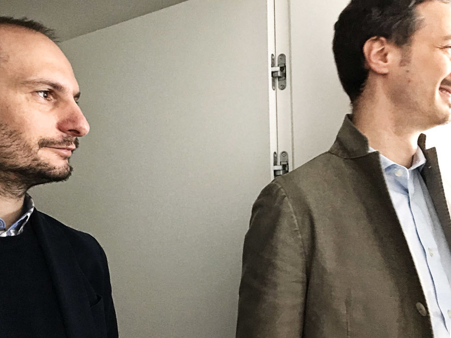 interlocutori Michele Valotto e Marco Caniato che attendono di intervenire al convegno di formazione sponsorizzato da Eterno Ivica del 9 marzo a Venezia.