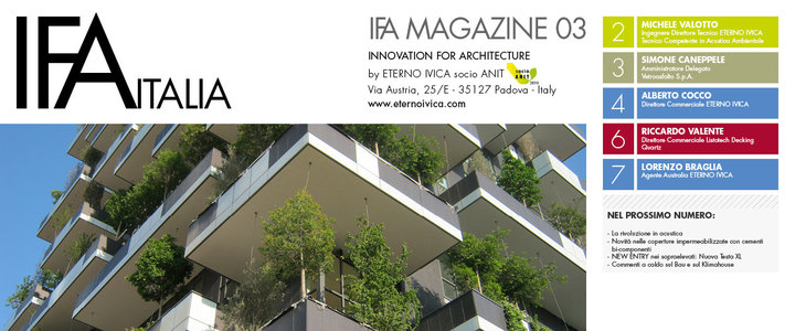 IFA MAGAZINE 03 • Innovation for architecture IFA MAGAZINE 03 • Innovation for architecture