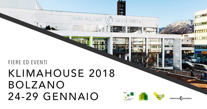 KLIMAHOUSE 2018 dal 24 al 27 Gennaio a Bolzano