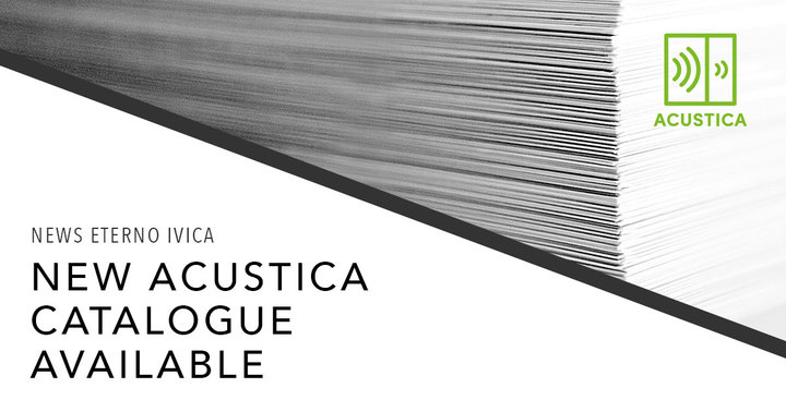 New catalogue for Acustica! New catalogue for Acustica!