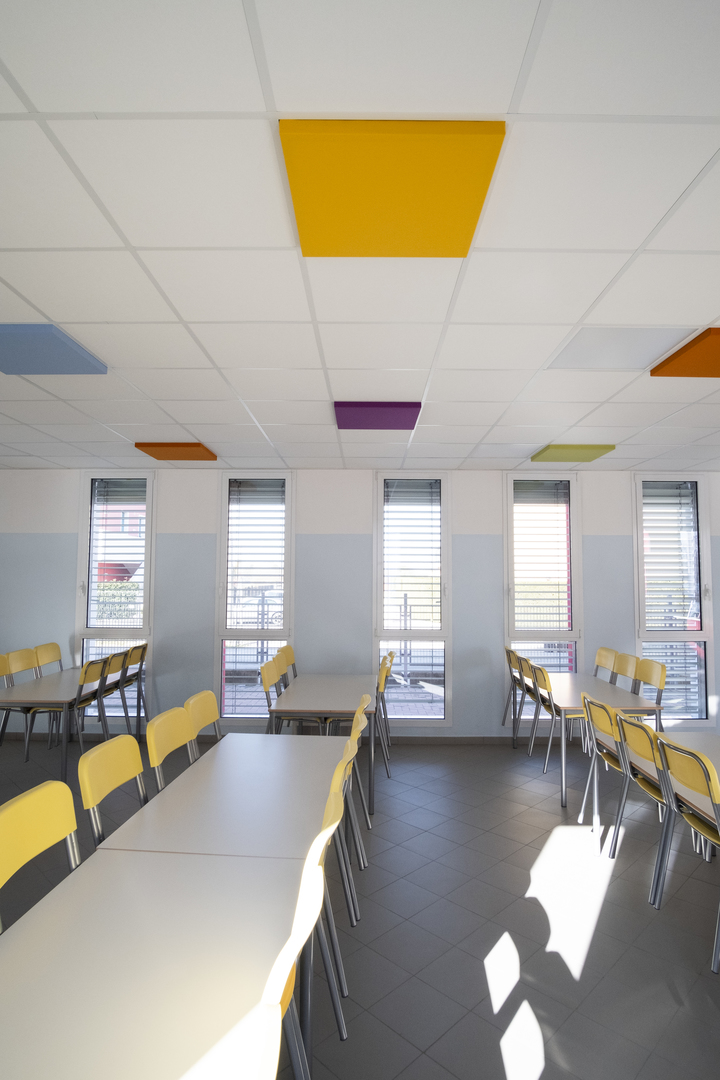 Vigodarzere's new school's cafeteria, in the province of Padova.