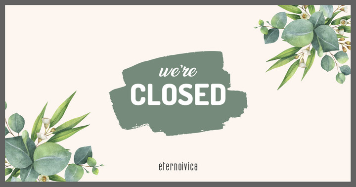 April and May Closing days April and May Closing days